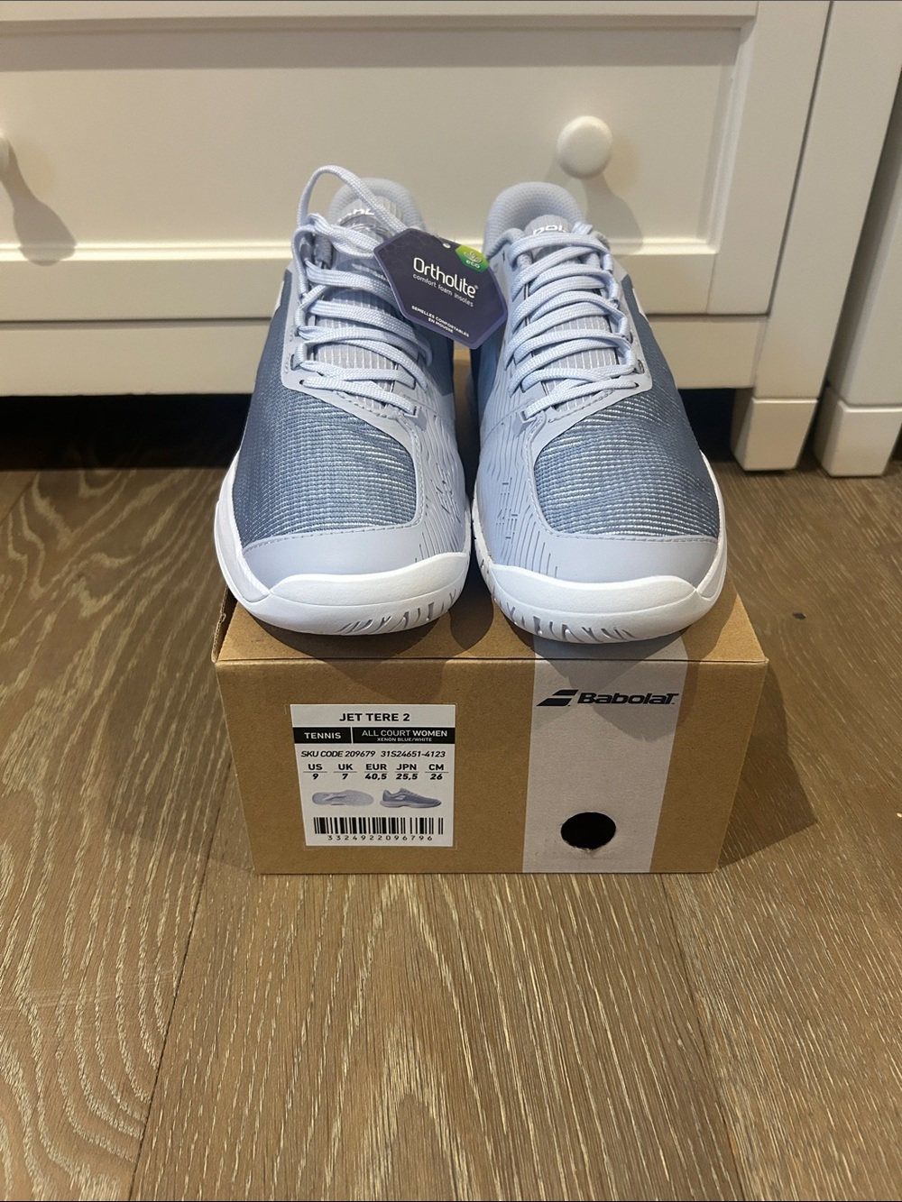 Babolat Women's Jet Tere 2 All-Court Tennis Shoes - Light Blue/White
